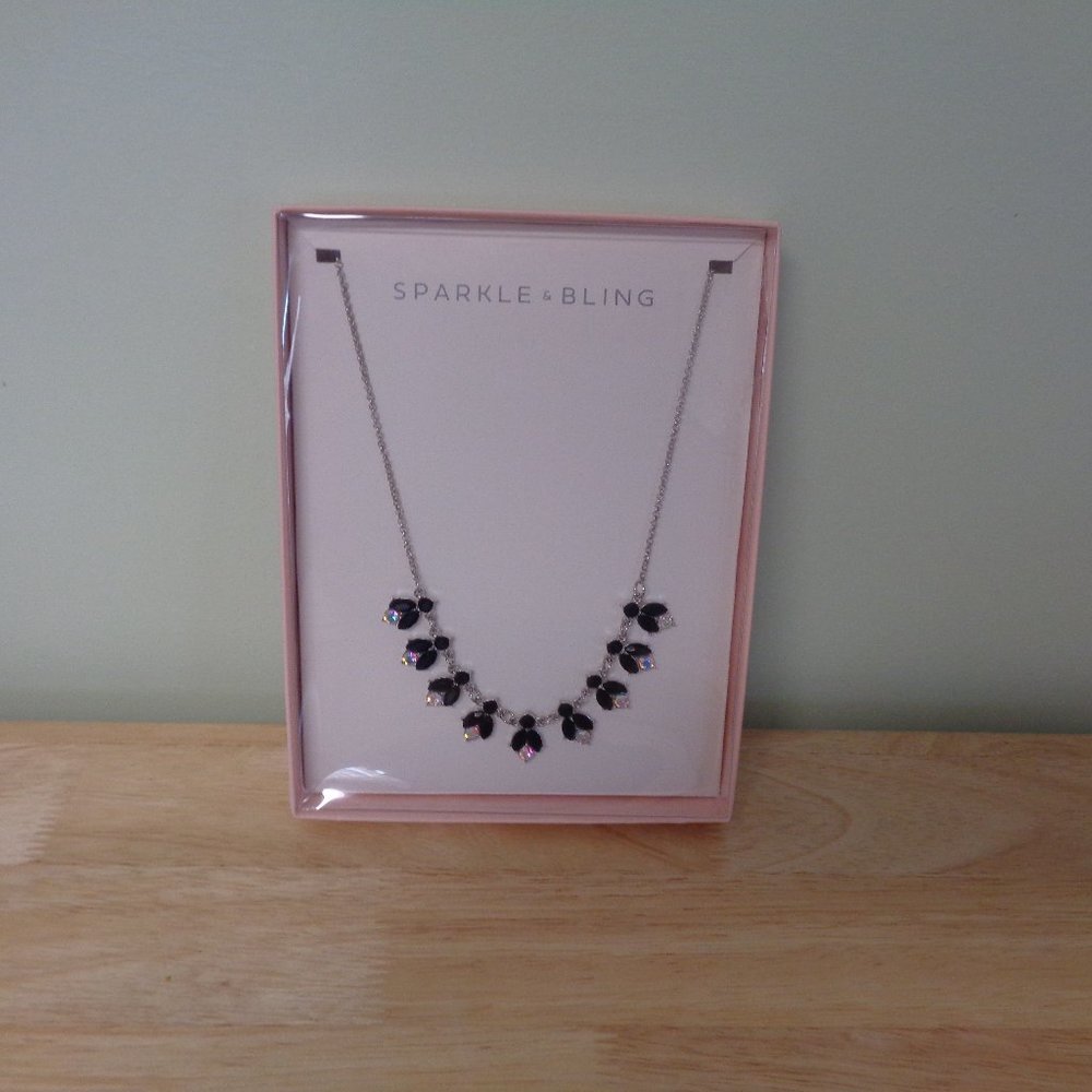 ### LAST CALL ###  An unusual black and silver tone necklace